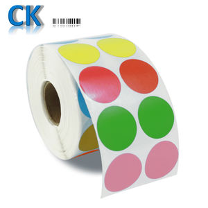 Coditeck Neuer Benutzerdefinierter Farb-Barcode-Etikettendrucker Rund 1000 Stück Papier Selbstklebend Andere Teile - Product Image 1