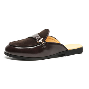 Nuevos Zapatos de Hombre con Punta Puntiaguda, Transpirables, Sólidos, de Verano, con Entresuela de PU EVA Suave, Suela de Goma, Zapatos de Boda, Mules Casuales Sin Cordones para Oficina - Product Image 2