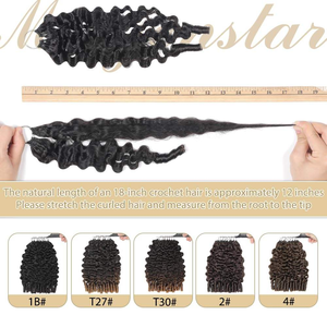 Extensioni per <span class=keywords><strong>capelli</strong></span> ricci in piuma, all'uncinetto, con nodi invisibili, per trecce, <span class=keywords><strong>capelli</strong></span> umani ricci birmani, stile Boho - Product Image 4
