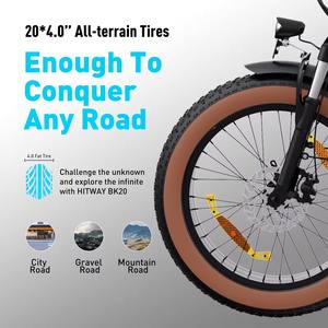 <span class=keywords><strong>HITWAY</strong></span>-<span class=keywords><strong>Vélo</strong></span> électrique de ville pliable BK20, 20 pouces, facile à transporter, portée de 90km, 48V, 250W - Product Image 4