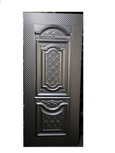 Panneau de porte en métal gaufré à <span class=keywords><strong>Double</strong></span> battement, feuille de porte en acier estampillée - Product Image 5