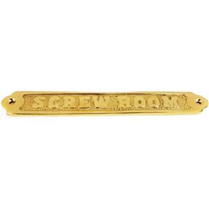 Placa Decorativa de Pared ALFA NAUTICAL AL108 de Latón Macizo, Decoración Náutica para el Hogar, Estilo Costero, Letrero Rectangular Hecho a Mano - Product Image 2