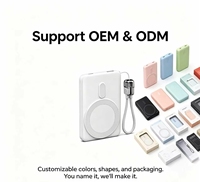Nouvelle Tendance 2026 : Batterie Externe Magnétique 5000 mAh avec Support Téléphone, Charge Rapide, Câble Type-C Intégré, LED, Logo Personnalisé – Vente en Gros, Meilleure Vente