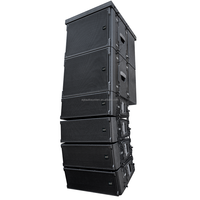 Vente directe d'usine double système de réseau de haut-parleurs audio professionnel passif de 8/10 pouces avec amplificateur pour un plus grand spectacle en plein air