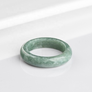 천연 경옥 옥 반지 남성과 여성의 일반 옥 도매 반지 감정 증명서 선물 JZ07 - Product Image 4