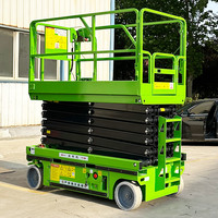 320kg 6m teleskopik katlanır elektrikli iskele taşınabilir güvenli özelleştirilebilir mobil hidrolik makaslı Platform