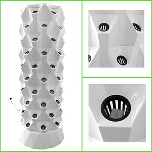 Système de culture hydroponique pour balcon intérieur Lyine 8P 10/12 couches Tour de culture verticale aéroponique intérieure Kit de lampes de culture LED - Product Image 4