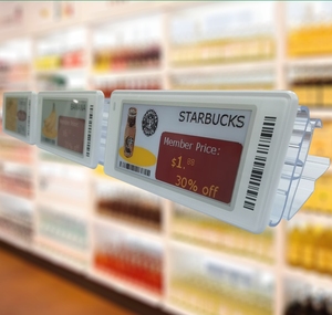 Etiqueta electrónica de precio digital de 2.13'', 2.66'', 2.9'', 4.2'' pulgadas y ESL para supermercados y tiendas minoristas, etiquetas de precio para botellas de vino. - Product Image 1