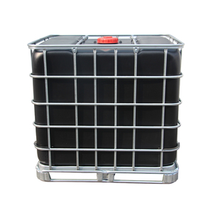 Vente chaude nouvellement lancée IBC réservoir de stockage de produits chimiques <span class=keywords><strong>1000L</strong></span> réservoir de stockage d'eau en plastique noir - Product Image 2