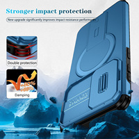 Étui de protection pour appareil photo pour Samsung Galaxy A57 A37 A17 A56 A36 A26 A16 A55 A35 A15, étui robuste et résistant, coque de protection magnétique