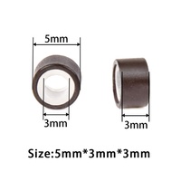 5mm * 3mm Silicone Doublé Micro Perles Silicone Doublé Micro Anneaux Liens Perles pour Extensions de Cheveux