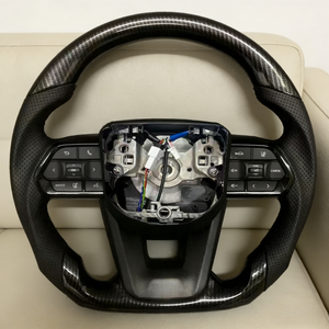 Volante de Fibra de Carbono para <span class=keywords><strong>Toyota</strong></span> LC200 LC300 Hilux Fortuner Camry Land Cruiser GR Corolla <span class=keywords><strong>Hiace</strong></span> 86 Sport - Product Image 1
