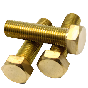 Viti a Testa Cilindrica con Intaglio in Ottone, Finitura Liscia, Classe 8, per Uso Meccanico, Misure in Pollici e <span class=keywords><strong>mm</strong></span>, DIN931DIN933 ISO4014 ISO4016 BS3692 - Product Image 6