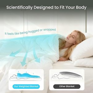 Edredón Híbrido 2 en 1 con Peso <span class=keywords><strong>para</strong></span> una Relajación Profunda, Alivio del Estrés y Comodidad Invernal - Product Image 4