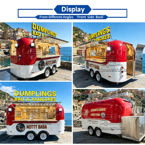 Camion de restauration vintage en acier inoxydable avec rôtissoire à poulet, camion de restauration de shawarma, remorques alimentaires <span class=keywords><strong>d</strong></span>'<span class=keywords><strong>occasion</strong></span> à vendre par le propriétaire - Product Image 3
