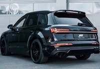 Kit carrosserie en fibre de carbone de style AB de haute qualité pour Audi Q7 2021-2024 : Lame avant, jupes latérales, diffuseur arrière, aileron supérieur, spoiler de pare-chocs