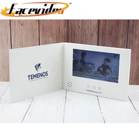 Tarjeta de Invitación Musical Huihong HH-0023, Pantalla LCD IPS de 5/7 Pulgadas, con Cable USB para Bodas