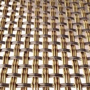 Dệt Đồng Lụa Vuông dây lưới vải trang trí kim loại cho màn hình phân vùng cửa với Hàn dịch vụ chế biến - Product Image 5