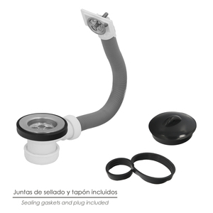 Valvola per lavabo O/70 mm. 1 1/2" con troppopieno - Product Image 4