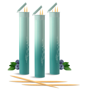 Tusuk Gigi Rasa Blueberry Ekstra Tebal, Alternatif Alami Berhenti Merokok, Pendukung Pembersihan Paru-Paru, Bebas Nikotin, Vegan Kosher - Product Image 1
