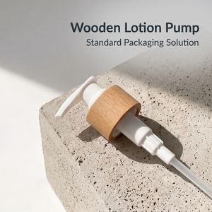Vietnam WeWood Wooden Lotion Pump Factory Supply Wood Collar Liquid Soap <b>Dispenser</b> <b>Shampoo</b> Body Wash Bottle Pump - Product Image 1