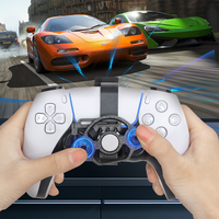 Volant Mini Ergonomique pour Manette PS5 Accessoire de Jeu de Course Prise en Main Améliorée Joystick Volant