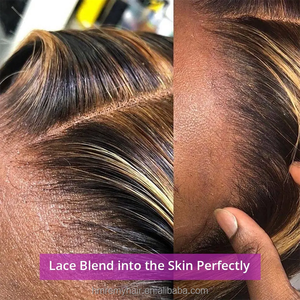 全密度生巴西处女人发13*4蕾丝正面假发供应商超级双拉精灵卷曲蕾丝正面假发 - Product Image 6