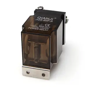 Qianji 60A 12V DC Power Relay Mini Search Latching Transparent Electromagnetic Relay