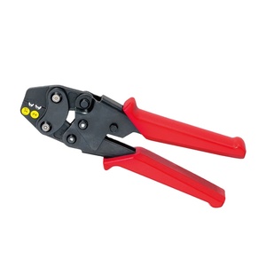 Miniature Bare Terminal Crimping <b>Pliers</b> HS-1MA/2MA Ratchet Type 23 Awg Front Entry Industrial Grade - Product Image 2