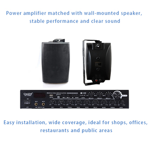Mini <span class=keywords><strong>Amplificador</strong></span> de <span class=keywords><strong>3</strong></span> <span class=keywords><strong>Zonas</strong></span>, Sistema de PA de 150W con Bluetooth, <span class=keywords><strong>Amplificador</strong></span> de Sonido Público para Música Ambiental en Tiendas - Product Image 4