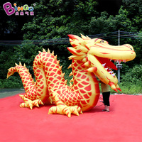 Bingo Publicité Gonflable Golden Dragon Sph Personnalisé Gonflable Chinois Dragon Ballon Géant Gonflable Dragon pour la Décoration