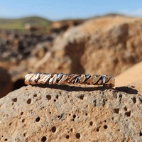 Pulseras Ajustables Vintage de Cobre Puro 99.99% para Hombre, Joyería de Moda Geométrica con Alambre Trenzado Personalizado