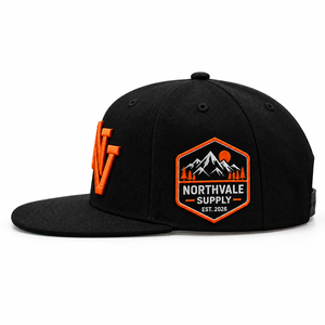Casquette de baseball respirante de haute qualité, noire, avec logo brodé 3D personnalisé, fermeture snapback. - Product Image 2