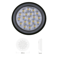 24V rond LED Auto voiture feu arrière lampe côté feu de position pour camion universel voiture lumière 130x45mm