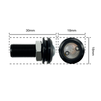 Ampoule LED étanche 18 mm pour moto et voiture, éclairage de stationnement et de jour, feux de brouillard, design œil d'ange, œil d'aigle
