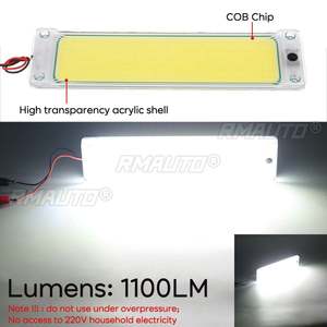 2Pcs 12V 24V <b>LED</b> DRL <b>COB</b> Car Interior Light Reading Light <b>LED</b> <b>Strip</b> Light 8000K RV Caravans Bus Truck Tailer Camper Trunk for VW - Product Image 2