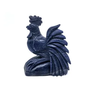 热卖便宜雕刻孔雀水晶工艺雕刻动物绿色金星鸟装饰