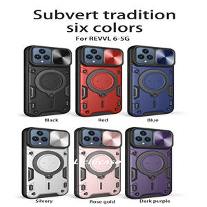 Lichicase support Portable souple dur hybride 2 en 1 étui pour t-mobile Revvl 6 5G fenêtre de poussée couverture arrière antichute - Product Image 6