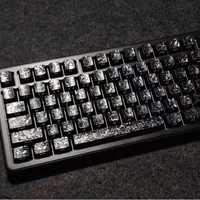 Clavier mécanique compatible avec l'axe magnétique WOOTING Little Bee, 119 touches, touches latérales gravées en fibre de carbone, bande de carbone PC