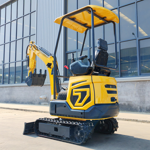 送料無料 CE EPA認証 ミニショベル 1.2トン 油圧クローラー 小型掘削機 造園用ゴムクローラ マイクロショベル キャビン付き - Product Image 3