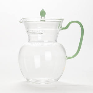 Petite théière en verre pour la maison, cafetière, bouilloire avec poignée, design moderne, résistante à la chaleur - Product Image 6