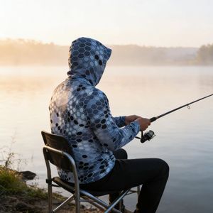 Sudadera con Capucha Premium con Protección Solar UV, Personalizada, de Poliéster, Manga Larga, para Pesca, Deportes al Aire Libre, Pesca Deportiva, Senderismo - Product Image 6