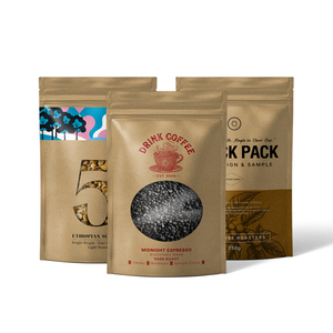 Sinh thái thân thiện bao bì thực phẩm tùy chỉnh đứng lên túi kích cỡ khác nhau hạt đóng băng khô dừa đậu phộng Mylar Snack túi với khóa zip - Product Image 1