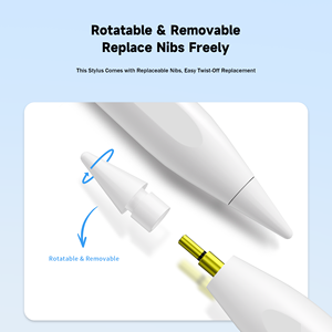 ปากกาสไตลัสแบบใหม่ รองรับการชาร์จแบบแม่เหล็กและ Type-C สำหรับแท็บเล็ต iPad ป้องกันการสัมผัสโดยไม่ตั้งใจ ป้องกันการสัมผัสฝ่ามือ รองรับการเอียง ใช้งานได้นาน 35 ชั่วโมง - Product Image 2