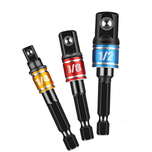 1/4 "3/8" 1/2 "六角シャンクレンチドライブパワードリルビットソケットアダプターインパクトグレードパワードライバーソケットアダプター - Product Image 2