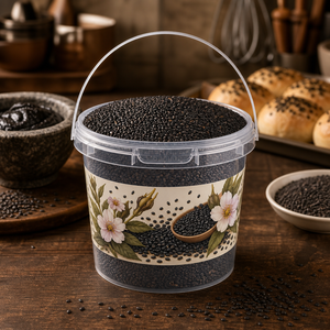 Secchio in Plastica PP Trasparente per Alimenti con Coperchio e Manico per Conservazione di <span class=keywords><strong>Anice</strong></span> Stellato, Personalizzabile con Stampa - Product Image 3