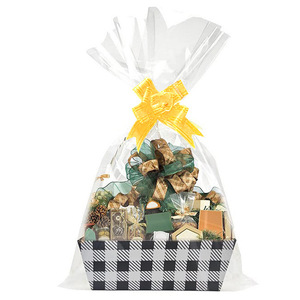 Paper Basket Empty to <strong>Fill</strong> with Pull Bows and Clear Plastic <strong>Bags</strong> for Wedding Birthday <strong>Party</strong> Gift Valentines Mother's Heart - Product Image 3