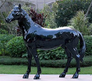 Grande statue de sculpture en bronze de char et de cheval d'Apollon en fonte de laiton - Product Image 6
