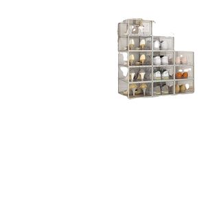 Paquete de 12 Cajas de Almacenamiento de Zapatos Grandes, Organizador de Zapatos Apilable de Plástico Transparente - Product Image 5