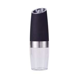 Ensemble de moulin à sel et à poivre électrique à gravité pot à épices moulin à poivre rechargeable avec lumière bleue - Product Image 6